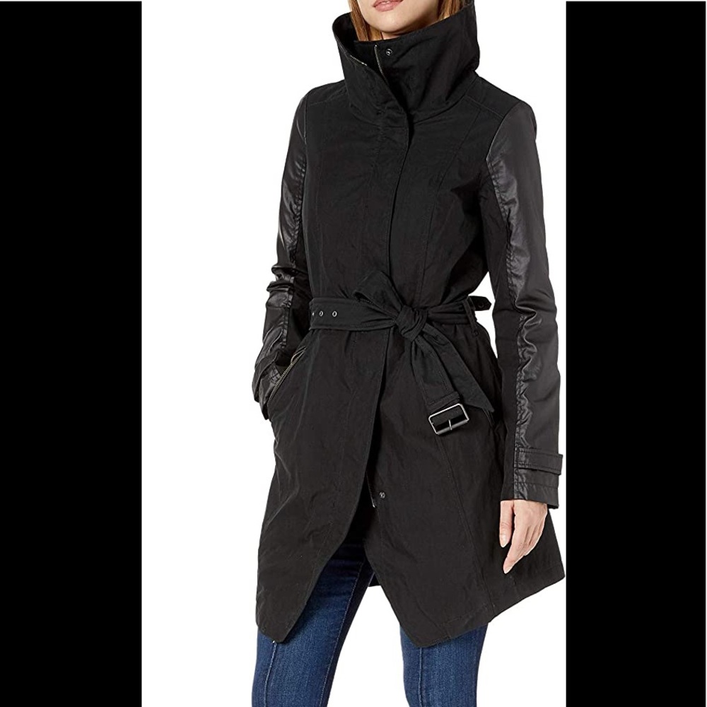 7 For All Mankind Asymmetric Coat spring jacket trench windbreaker